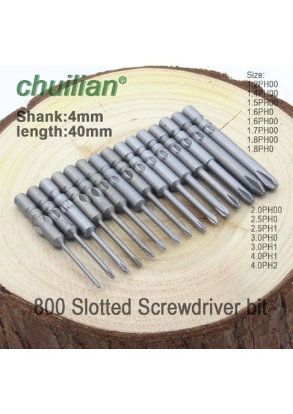2.5ph0-1 Adet 800 4 mm Shank Elektrikli Tornavida Bit Seti Manyetik Phillips Çapraz PH00 Ph0 Ph1 Ph2 Tornavida Uçları Elektrikli El Aletleri (Yurt Dışından)