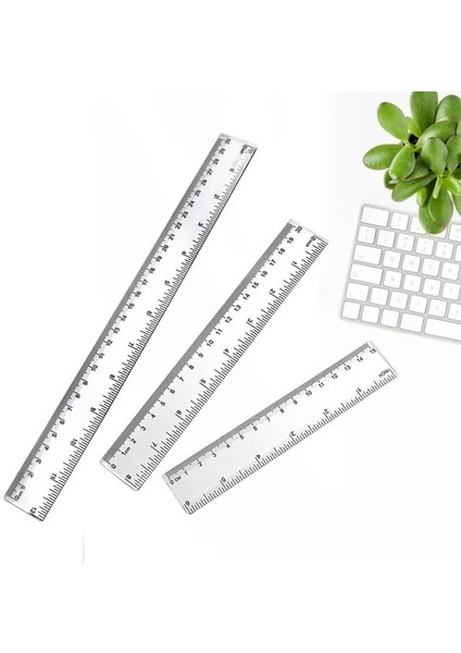 15 cm Hılıxun 15 20 30 cm Şeffaf Plastik Cetvel Çift Ölçekli Öğretmen Boyama Öğretim Ölçme Aracı Öğrenci Öğrenme Kırtasiye (Yurt Dışından) fiyatları
