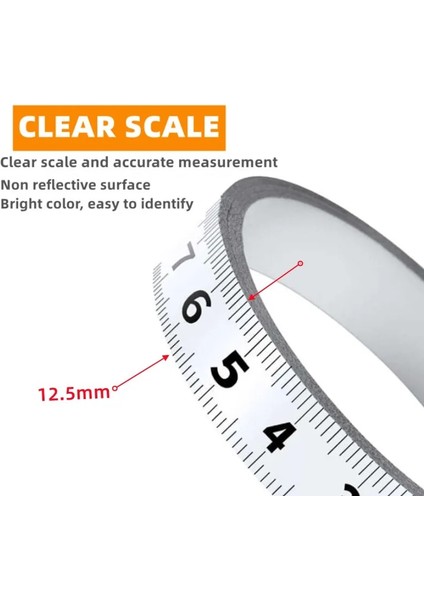 Orta - Gümüş 1m Kendinden Yapışkanlı Mezura Paslanmaz Çelik Tezgah Cetveli Yapışkan Destekli Mezura Metrik Ölçekli Paslanmaya Dayanıklı Dayanıklı Cetvel (Yurt Dışından) fiyatları