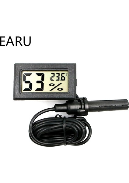 Beyaz Mini LCD Dijital Termometre Higrometre Termostat Kapalı Uygun Sıcaklık Sensörü Nem Ölçer Ölçer Aletleri Probu (Yurt Dışından) fiyatları