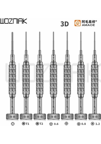 2d-0.8 Amaoe 3d/2d Tornavida Havacılık Alüminyum Sap iphone Samsung Sökme Aracı Için Ekstra Sert (Yurt Dışından)