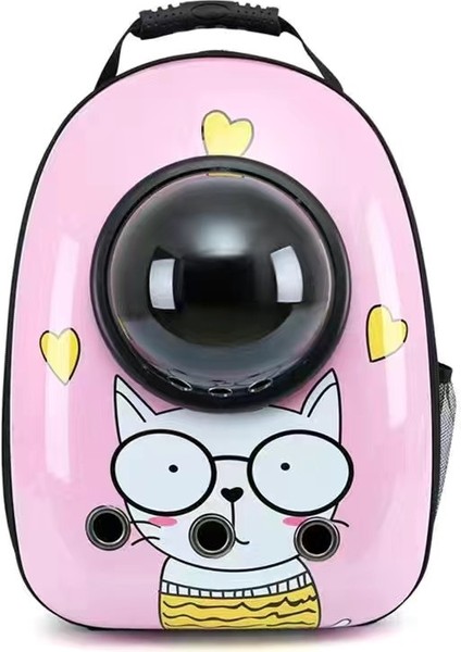 Büyük Kapasiteli Açık Nefes Alabilen Evcil Kedi Uzay Kapsülü Sırt Çantası (Yurt Dışından)