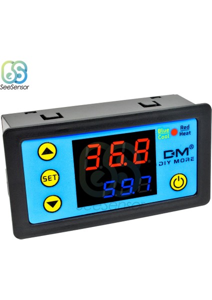Dc 24V 12V 24V 110V 220V LED Dijital Termostat Sıcaklık Kontrol Cihazı Regülatörü Isıtma Soğutma Kontrol Anahtarı W3231 Değiştirin W3230 (Yurt Dışından)