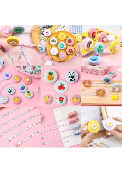 5X5X1.5 cm Sevimli Vücut Ölçme Cetveli Dikiş Terzi Mezura Düz Dikiş Cetvel Metre Çocuk Yükseklik Cetvel Santimetre Inç Rulo Bant (Yurt Dışından) modelleri