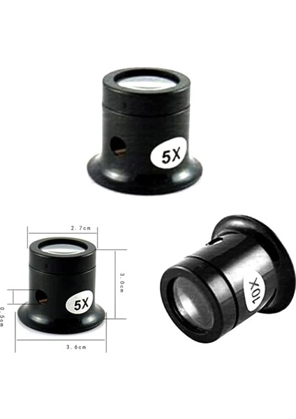 5x Kuyumcu Izle Büyüteç Aracı 10X/5X Monoküler Büyüteç Büyüteç Lens Göz Büyüteç Len Tamir Kiti Aracı (Yurt Dışından) fiyatları