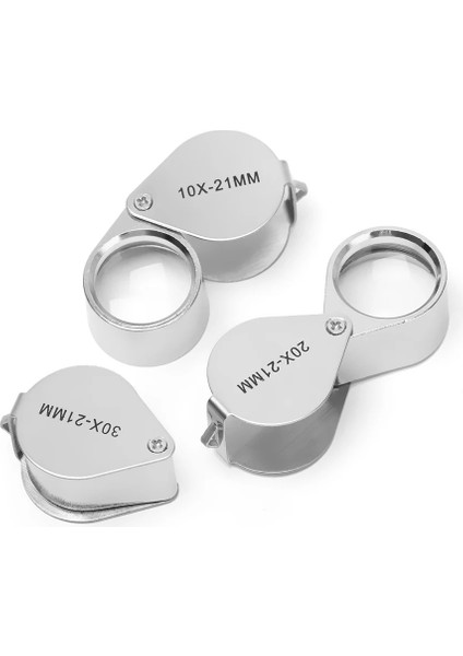 10X Metal Büyüteç Cam Kuyumcular Göz Aracı Mücevherat Katlanır Büyüteç Cam Lens Büyüteç Üçlü Cam Takı Elmas 10/20/30X (Yurt Dışından) modelleri