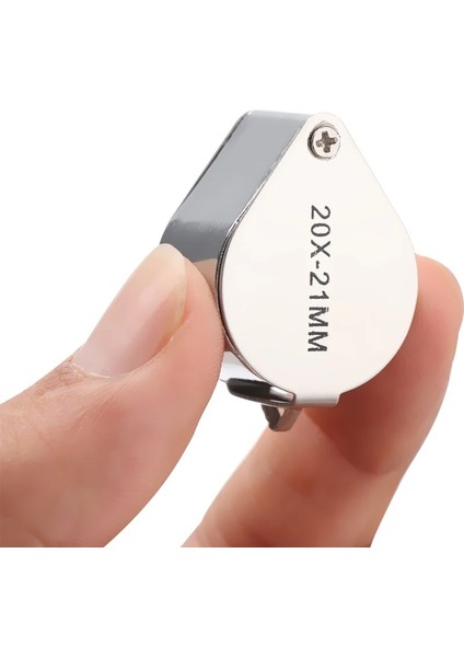 10X Metal Büyüteç Cam Kuyumcular Göz Aracı Mücevherat Katlanır Büyüteç Cam Lens Büyüteç Üçlü Cam Takı Elmas 10/20/30X (Yurt Dışından) indirimleri