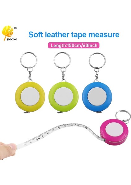 Sarı 150 cm 60 "taşınabilir Geri Çekilebilir Cetvel Mezura Yükseklik Çocuk Cetvel Santimetre Inç Rulo Renkli Bant (Yurt Dışından) fiyatları