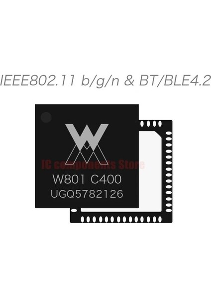 W801 Çip W801 Mikrodenetleyici 240MHZ 32BIT Wifi Bluetooth Çift Modlu Geliştirme Kurulu Qfn-56 C400 Soc Mcu Çip Geliştirme Düşük Güç (Yurt Dışından)
