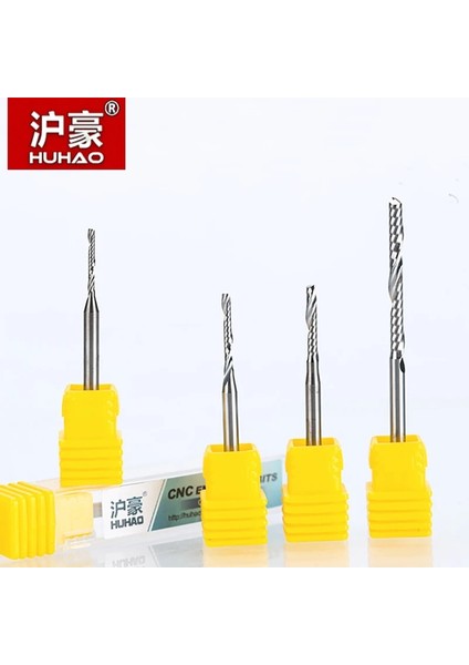 1.0mm 8mm Huhao 1 Adet 3.175MM Tek Flüt Spiral Freze Uçları Cnc End Mill Mdf Tungsten Karbür Freze Kesicisi Tugstern Çelik Cnc Araçları (Yurt Dışından)