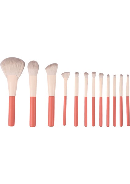 12 Adet Makyaj Fırçası Seti Yumuşak Pudra Fondöten Allık Makyaj Fırçası (Yurt Dışından)