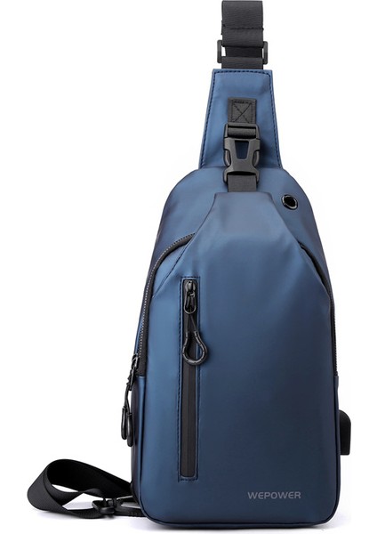 Yeni Erkek Göğüs Çantası, Gündelik Büyük Kapasiteli Omuz Çapraz Askılı Çanta, Kore Tarzı Motosiklet Çantası, Su Geçirmez Modaya Uygun Sırt Çantası (Yurt Dışından)