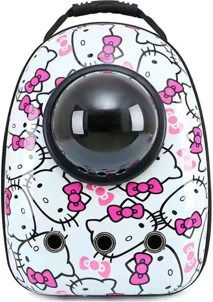 Büyük Kapasiteli Açık Nefes Alabilen Evcil Kedi Uzay Kapsülü Sırt Çantası (Yurt Dışından)