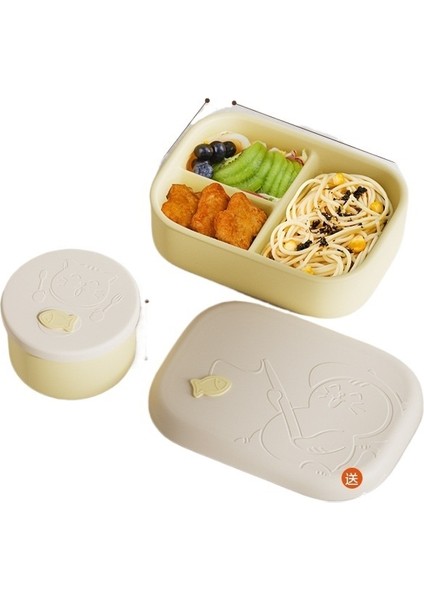 Silikon Öğle Yemeği Kutusu Gıda Sınıfı Öğle Yemeği Kutusu Yemek Tabağı (Yurt Dışından)