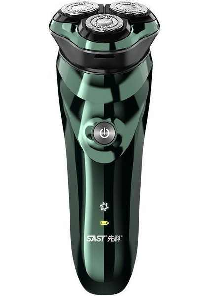 Elektrikli Tıraş Makinesi Tam Vücut Yıkanabilir Erkek Tıraş Makinesi LED Işık Ekranı, Akıllı Şarj Edilebilir, Dönen Üç Bıçaklı Kafa (Yurt Dışından)