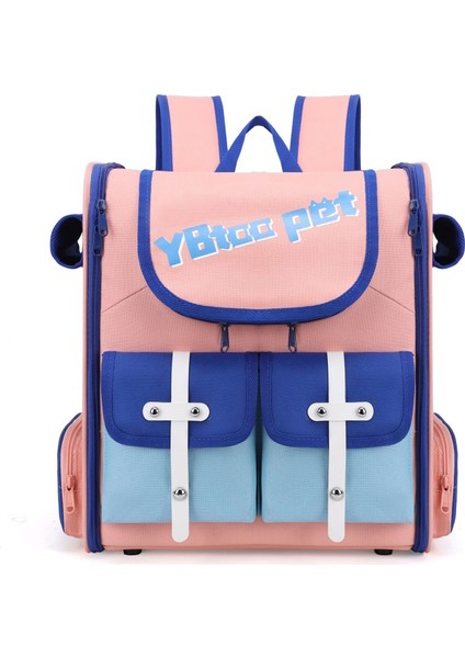 Dışarı Çıkmak Için Taşınabilir Nefes Alabilen Kedi Sırt Çantası Sırt Çantası Şeffaf Kedi Okul Çantası (Yurt Dışından)