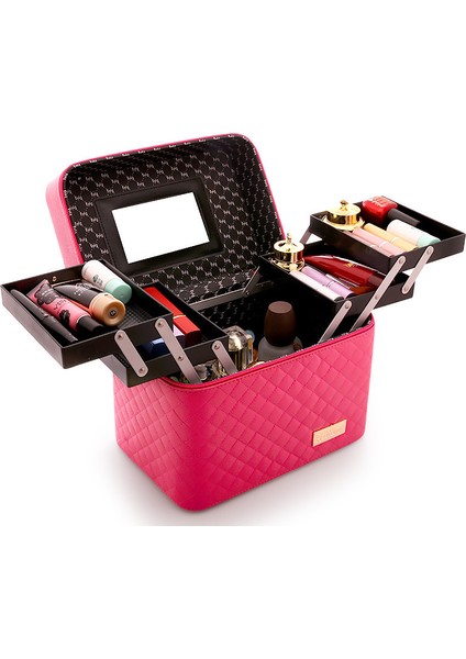 Taşınabilir Çok Katmanlı Kozmetik Saklama Kutusu (Yurt Dışından)