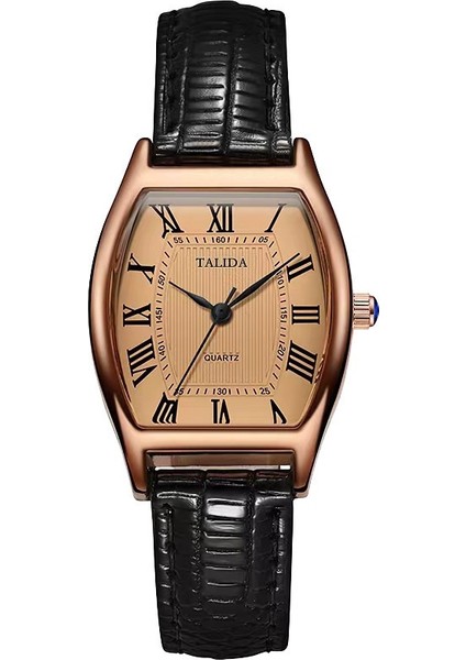 Bendian Izle Yaratıcı Varil Şeklinde Basit Roma Ölçekli Kemer Kuvars Saat Bayan Saati Izle Kadın (Yurt Dışından)