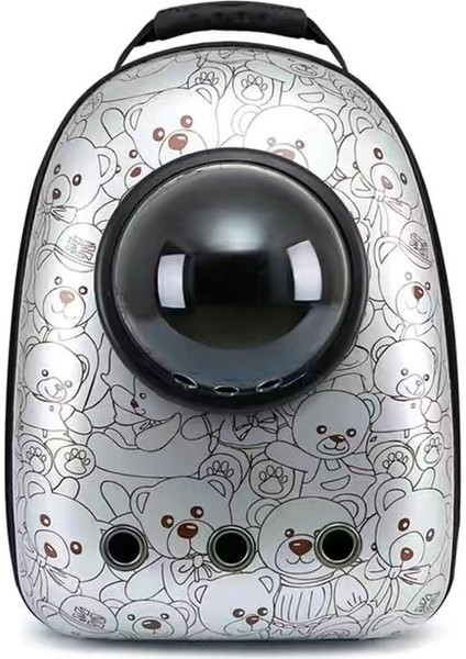 Büyük Kapasiteli Açık Nefes Alabilen Evcil Kedi Uzay Kapsülü Sırt Çantası (Yurt Dışından)