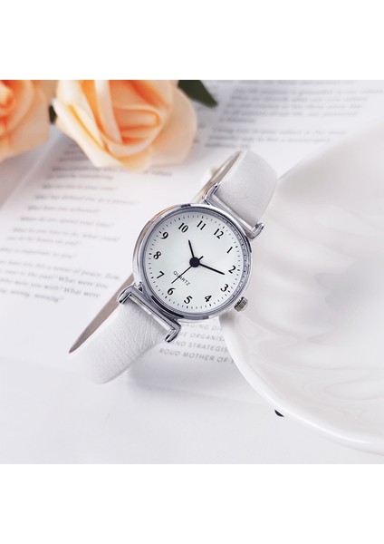 Spot Öğrenci Izle Kadın Basit Dijital Ince Kemer Kuvars Sınav Özel Bayan Saati (Yurt Dışından)