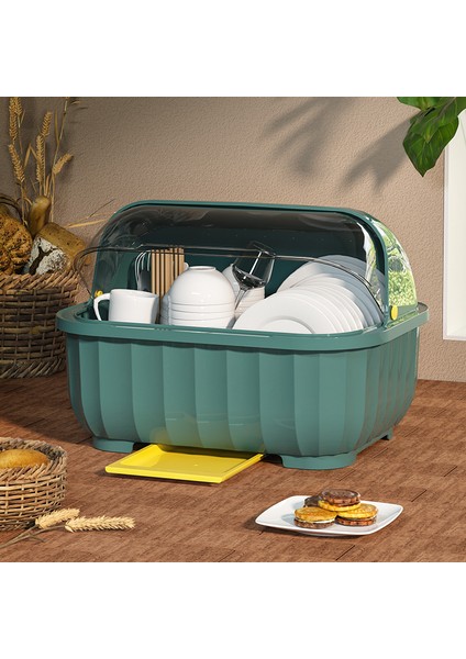 Mutfak Bulaşık Saklama Kutusu Kase Çatal Bıçak Kutusu Kapaklı Dolap Koymak (Yurt Dışından)