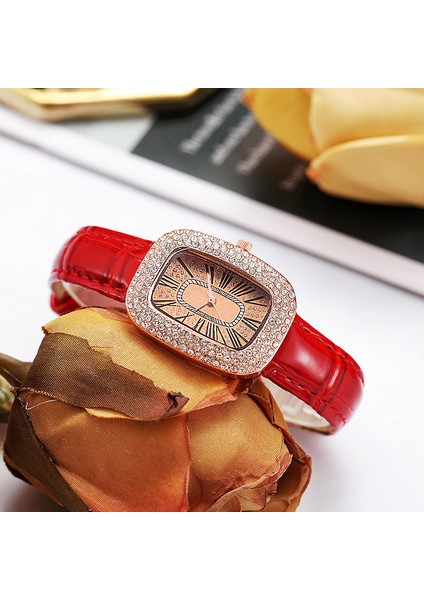 Küçük Yeşil Saat Güvercin Yumurta Kemerli Kadın Kuvars Kadın Saati Gypsophila Kadın Saati (Yurt Dışından)