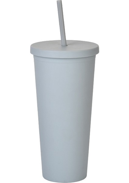 Çift Katmanlı Plastik Hasır Bardak Büyük Kapasiteli Açık Buzlu Su Bardağı (Yurt Dışından)