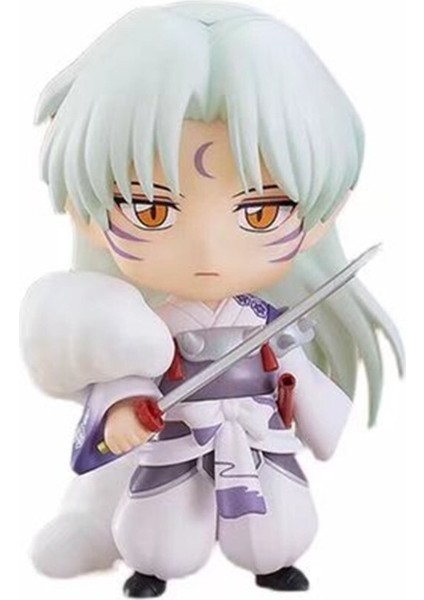 Inuyasha Kil Sesshomaru Q Versiyonu Yüz Değiştiren Hareketli Bebek Kutulu Model Süsler (Yurt Dışından)