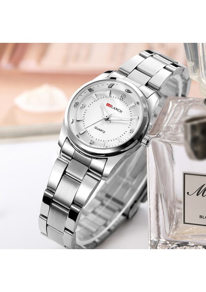 Paslanmaz Çelik Lazada Kadın Saati Kuvars Su Geçirmez Izle Bayan Öğrenci Kore Tarzı Moda Kadın Saati (Yurt Dışından)