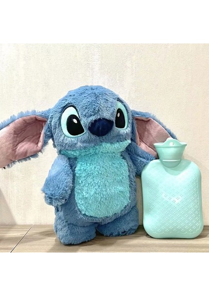 Anime Kawaii Turo Lilo Stitch Peluş Sıcak Su Şişesi Kış Kadın Ev Su Dolum El Isıtıcı Canavar Oyuncaklar Hediye (Yurt Dışından)