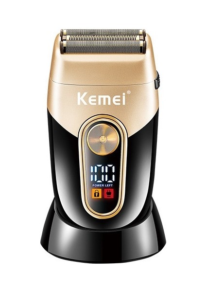 Tıraş Makinesi Çift Katmanlı Pistonlu Kel Artefakt LCD Sıvı Kristal Dijital Ekran USB Elektrik (Yurt Dışından)