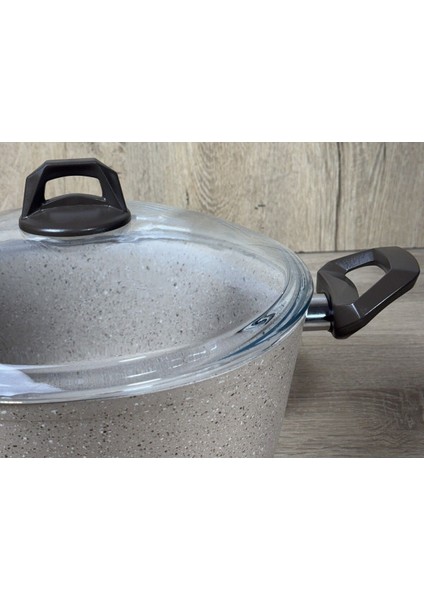 Ravelli Maxima Extra 22 cm Granit Tencere Kapiçino