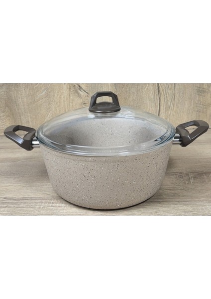 Ravelli Maxima Extra 22 cm Granit Tencere Kapiçino