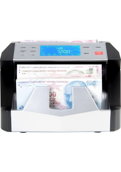 AL6000 Karışık Para Sayma Makinesi, TL, Euro, Usd Sahte Yakalama + Müşteri Ekranı