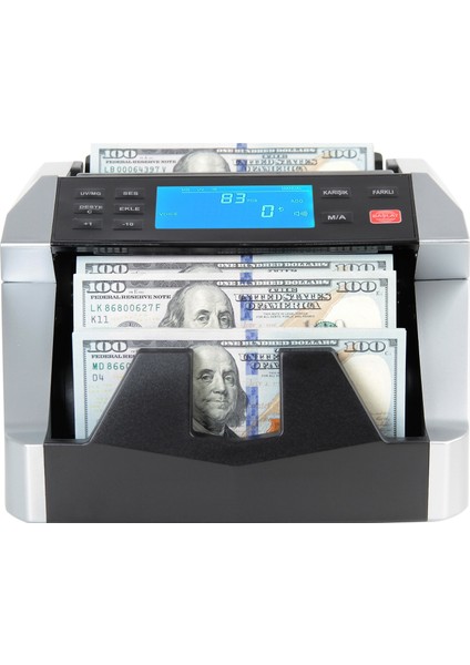 AL6000 Karışık Para Sayma Makinesi, TL, Euro, Usd Sahte Yakalama + Müşteri Ekranı fırsatları