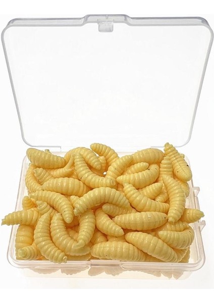 100 Adet/kutu Aydınlık Silikon Yapay Ekmek Solucanı Yemleri 2cm 0.3g Kurtçuk Larvası Yumuşak Balıkçılık Yemi Kancaları Kokulu Solucanlar Parıltılı Yemler (Yurt Dışından) fiyatları