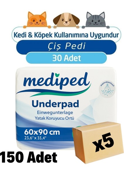 Yatak Koruyucu Örtü 60 x 90 150 Adet