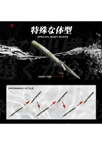 Hunthouse Resmi Mağazası Xlayers Yumuşak Yem 115MM/5.3G/6 Adet 150MM/14G/4 Adet Çıngıraklı Pvc Malzeme Lerrue Balıkçılık Için Turna B (Yurt Dışından) modelleri