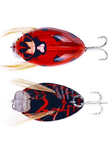 Hengjıa 1 Adet 3.8 cm 4 G Yapay Uğur Böceği Balıkçılık Yemi Ağustos Böceği Böcek Wobblers Balıkçılık Yemleri B Sazan Balıkçılığı Için Su Üstü (Yurt Dışından)