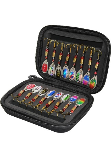 16 Adet Metal Spinner Yem Balıkçılık Yemi Yapay Spinnerbait Pike B Alabalık Balıkçılığı Için Balıkçı Çantasıyla (Yurt Dışından)