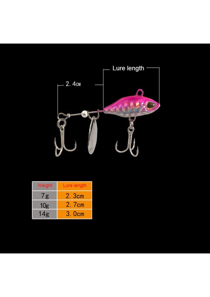 7/10/14G Uzun Atış Döner Vıb Titreşim Yem Döndürücü Kuyruk Kaşığı Balık Yemi Jig Traktör Balıkçılığı Sert Yemler Takım Pesca (Yurt Dışından) modelleri
