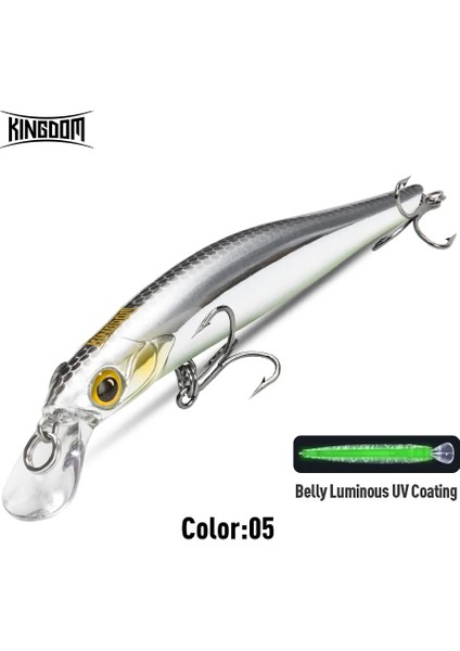 Kingdom Sinking Minnow Yem 60 80 95 105MM Titreşimli Sinking Jerkbati Swimbait Mıknatıs Transfer Uzun Atış Sert Balıkçılık Yemi (Yurt Dışından)