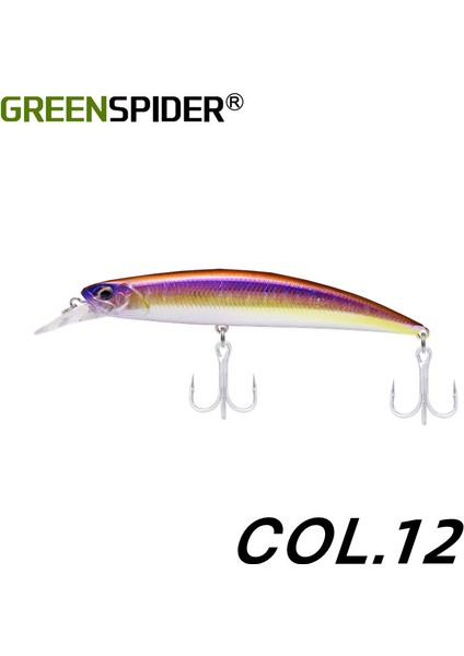 Greenspıder Jerkbait Balıkçılık Yemi 125MM 27G Ağır Batık Minnow Sabit Ağırlık Açık Deniz Tuzlu Su Deniz B Yem Takımı (Yurt Dışından)