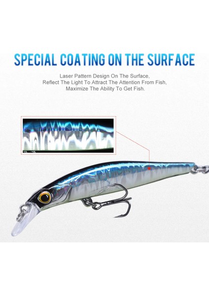 Kingdom Sinking Minnow Yem 60 80 95 105MM Titreşimli Sinking Jerkbati Swimbait Mıknatıs Transfer Uzun Atış Sert Balıkçılık Yemi (Yurt Dışından) fırsatları