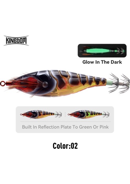 Kingdom Sp Balıkçılık Yemleri 5.8g 8.7g 10G Kalamar Jigleri Yapay Kalamar Kancası Jigging Yemleri Deniz Balıkçılığı Kalamar Egı Aydınlık Yem (Yurt Dışından)