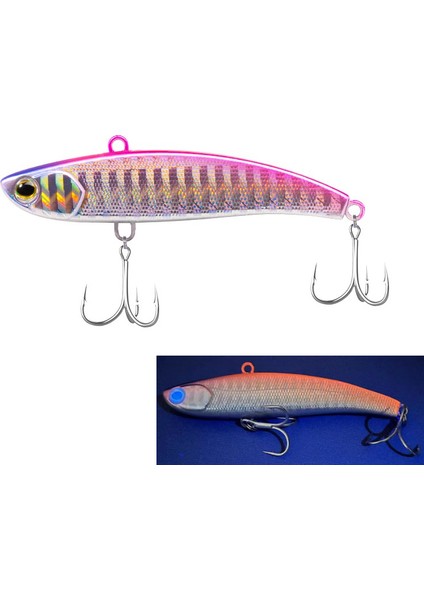 Teknik Vıb Buz Balıkçılığı Yemleri 80MM 16G Dudaksız Krank Yemleri Rattlin Yem Batıran Yapay Wobbler B Pike Kış Ima Koume Yemi (Yurt Dışından)