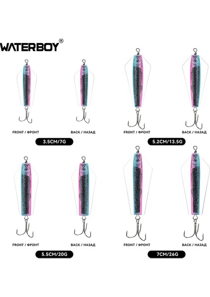 Su Çocuğu Devil Fishing Bait Tuzlu Su 3,5 cm 5,2 cm 5,5 cm 7 cm Canberra Killer Tasmanian Spinner Somon Pike Walleye B Yemi (Yurt Dışından)