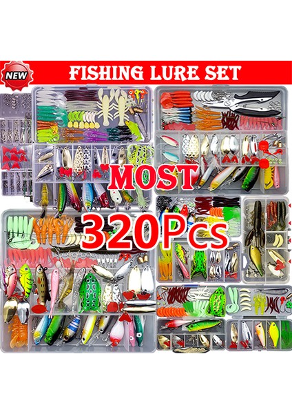 Balıkçılık Yemi Seti Yumuşak ve Sert Yem Seti Dişli Katman Minnow Metal Jig Kaşığı B Pike Krank Takımı Aksesuarları Kutulu (Yurt Dışından) fiyatları