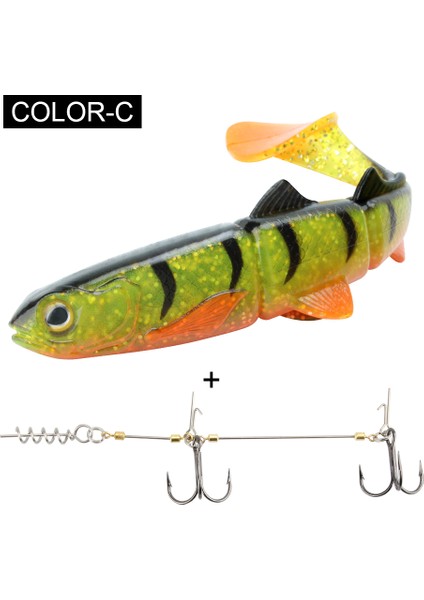 Spinpoler Pike Stinger Rig Kanca Sistemi 3D Swimbait Yumuşak Yem Balıkçılık Yem Küreği T Kuyrukları Zander Pike Büyük Oyun Balığı Için (Yurt Dışından)