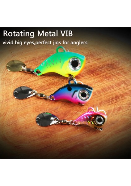 Spinner Bait Vıb Spoon Metal Jig Balıkçılık Titreşim 10G 20G 30G Yapay Sert Yem Sequins Pesca Wobble Dönen Döndürme Yemi (Yurt Dışından)